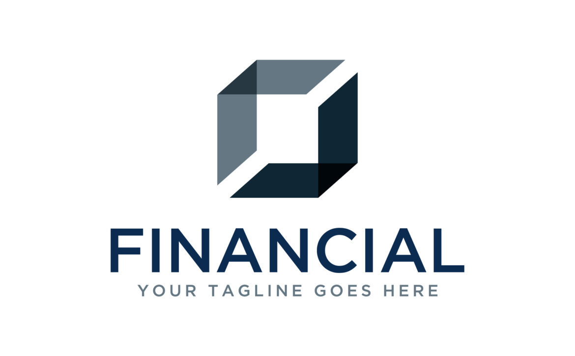 Financial Business Logo Design Vector Illustration