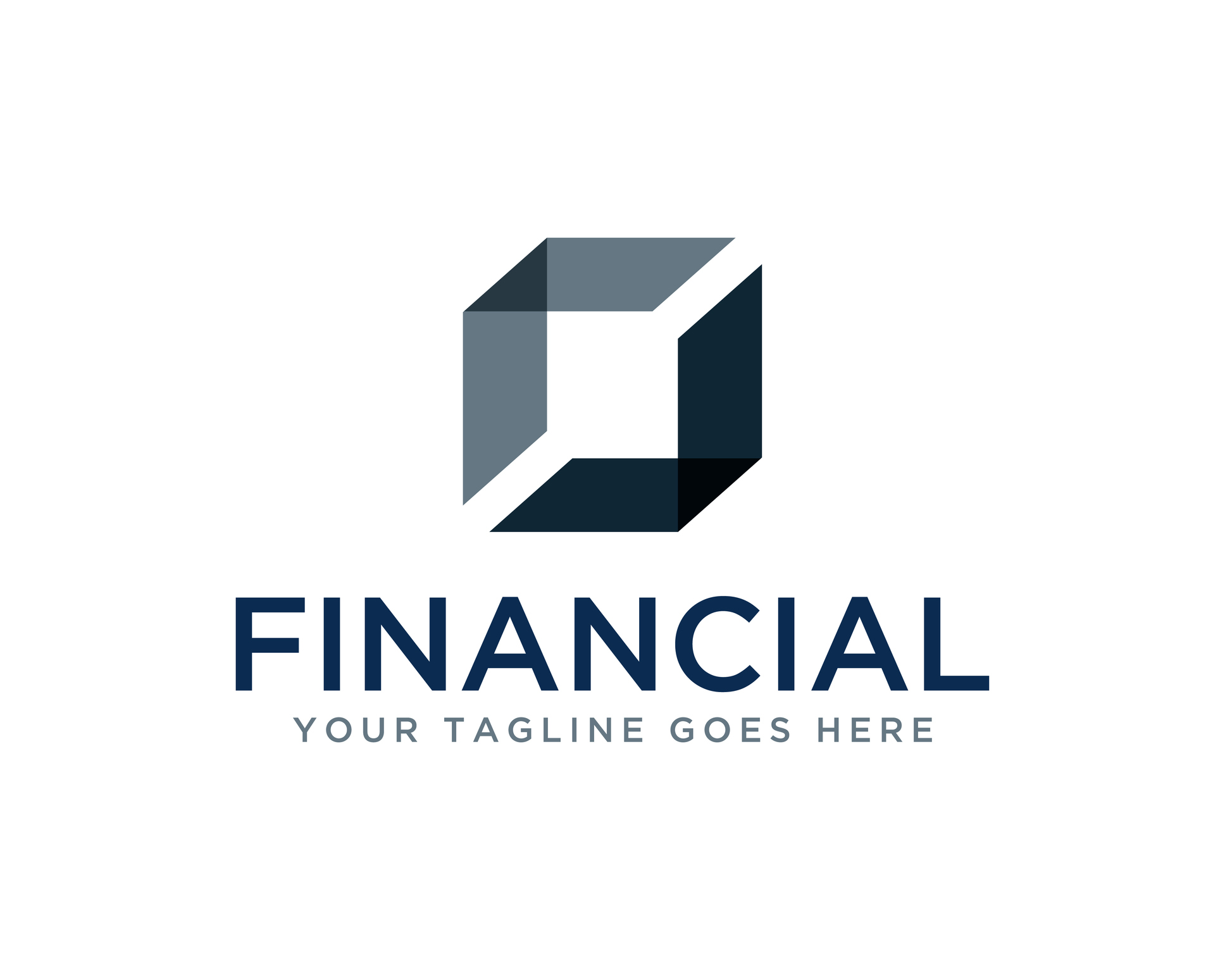 Financial Business Logo Design Vector Illustration