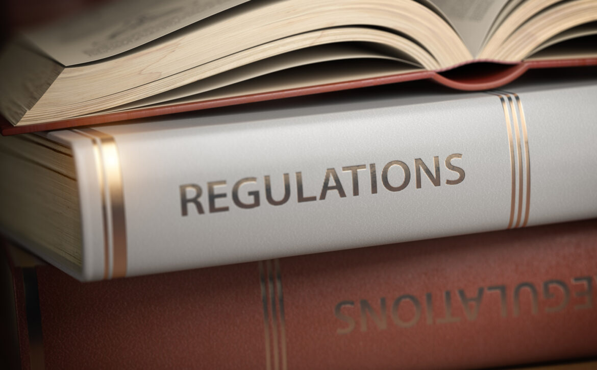 Regulations book. Law, rules and regulations concept.