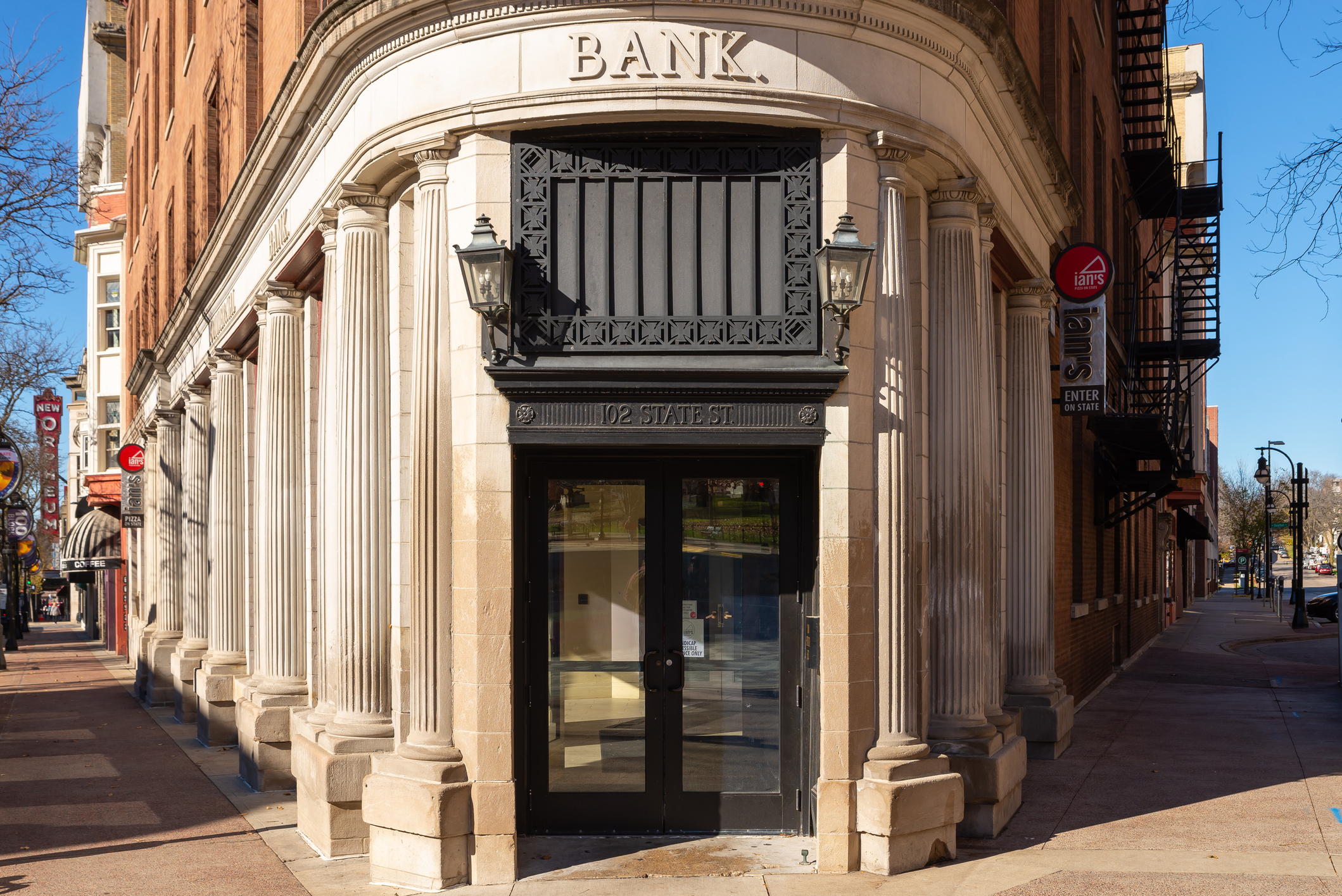 Old bank building.