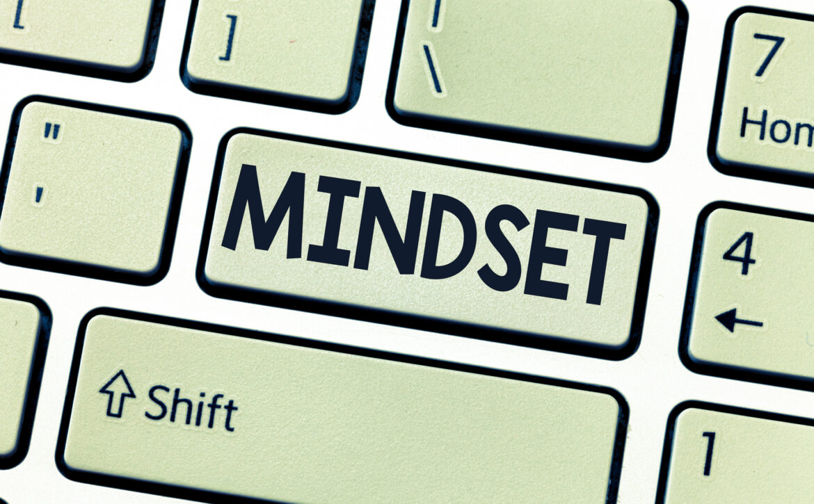 Conceptual hand writing showing Mindset. Business photo showcasing Established set of attitudes held by someone Positive attitude