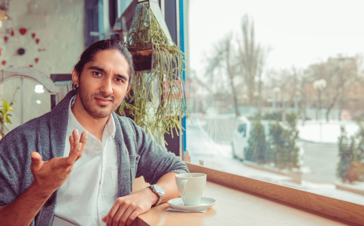 Frustrated man gesturing what do you want from me, so what, I don't know