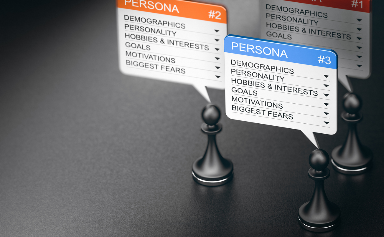 User persona marketing concept.
